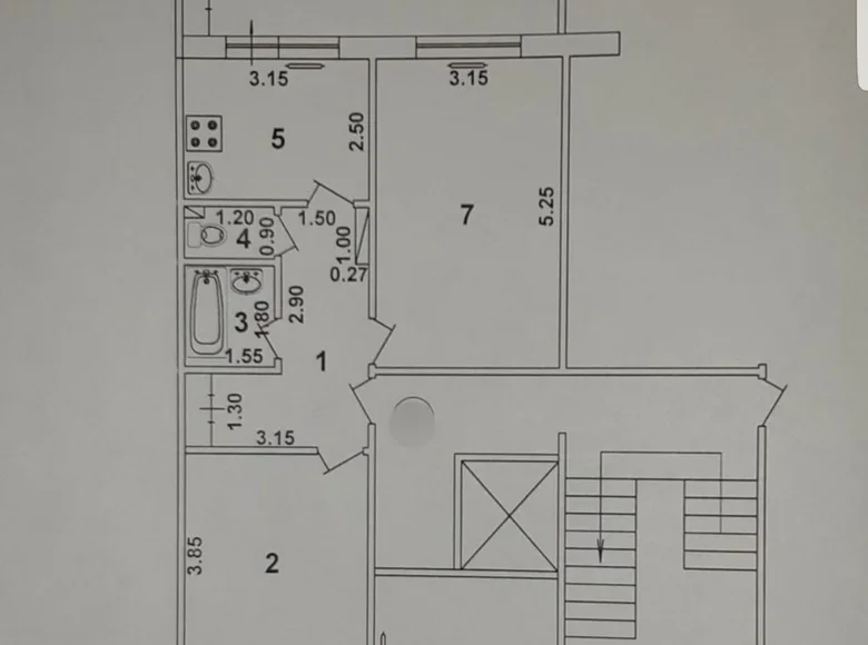 Квартира 2 комнаты 62 м² Ташкент, Узбекистан