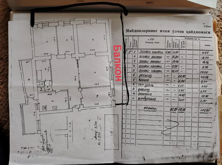 Kvartira 5 xonalar 130 m² Toshkentda