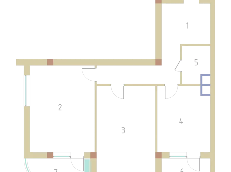 Kvartira 2 xonalar 90 m² in Quyichirchiq tumani