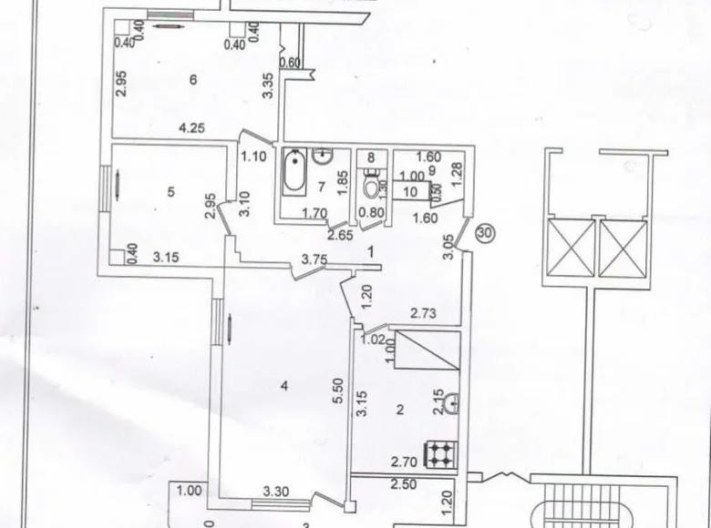 Kvartira 3 xonalar 74 m² in Shaykhontohur Tumani