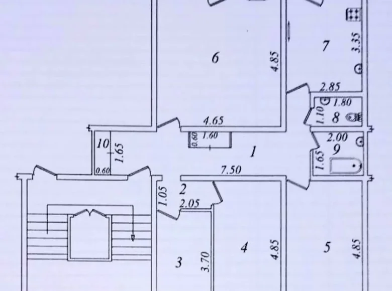 Квартира 3 комнаты 100 м² Ташкент, Узбекистан