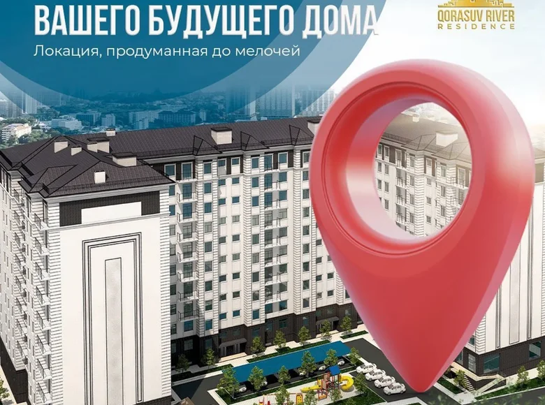 Kvartira 2 xonalar 61 m² Toshkentda