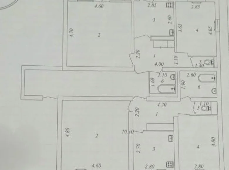 Kvartira 5 xonalar 130 m² in Shaykhontohur Tumani