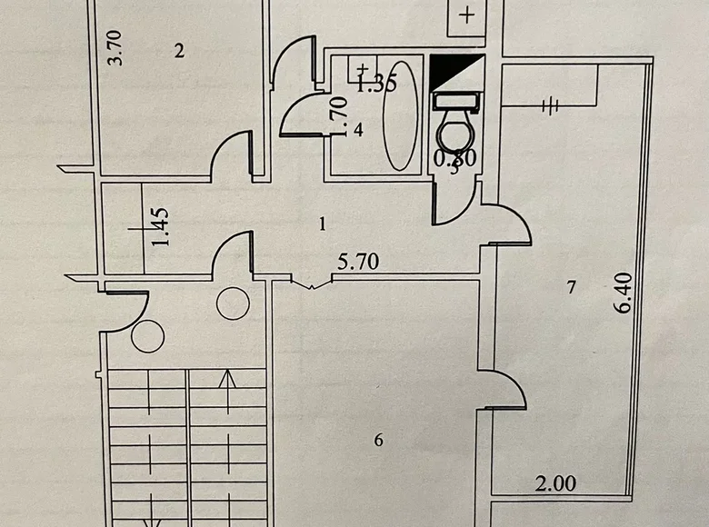 Kvartira 3 xonalar 60 m² Toshkentda