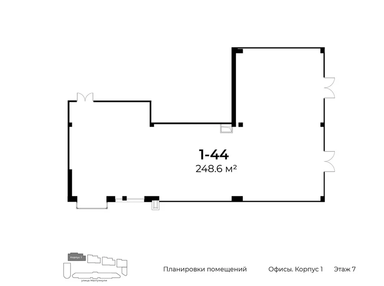 Kvartira 249 m² Toshkentda