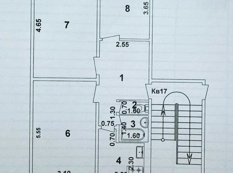 Квартира 3 комнаты 68 м² Ташкент, Узбекистан
