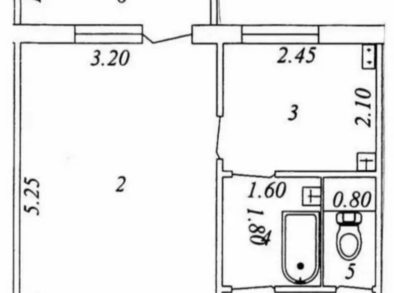 Kvartira 1 xona 33 m² in Shaykhontohur Tumani