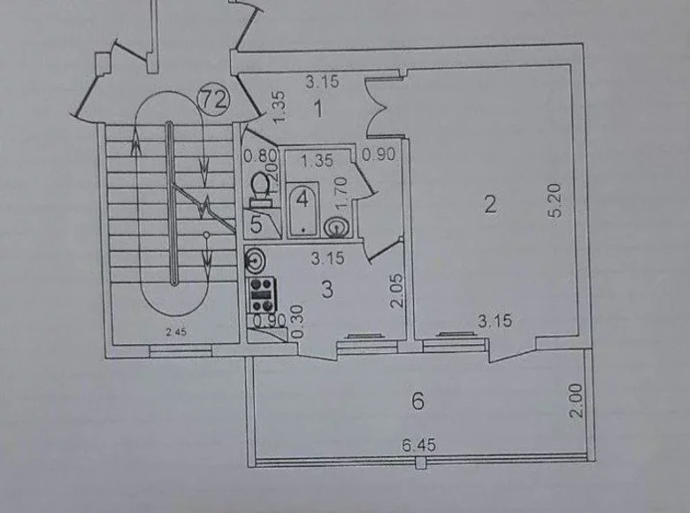 Квартира 1 комната 40 м² Шайхантаурский район, Узбекистан