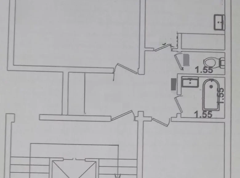 Kvartira 2 xonalar 60 m² Toshkentda