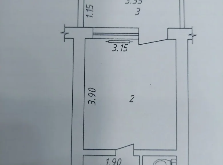 Квартира 1 комната 21 м² Ташкент, Узбекистан