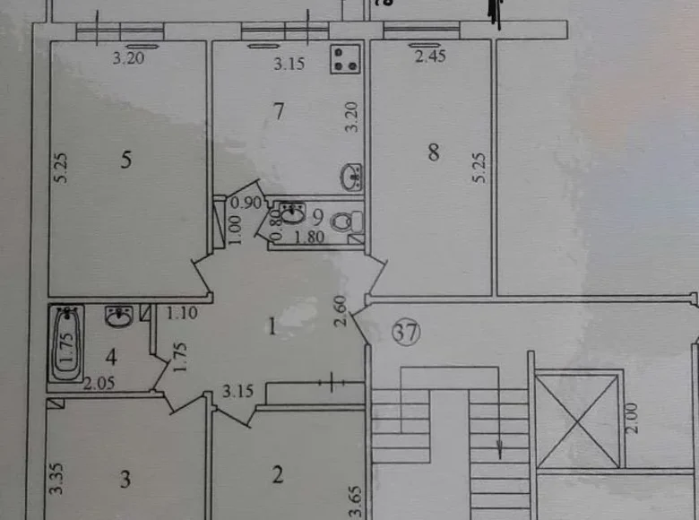 Kvartira 4 xonalar 100 m² in Shaykhontohur Tumani