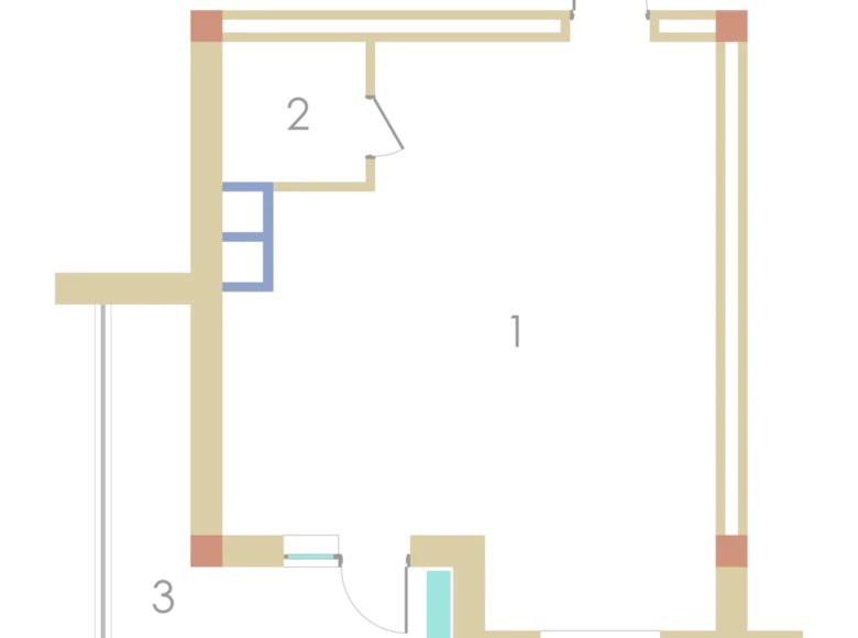 Студия 1 комната 47 м² Ташкент, Узбекистан