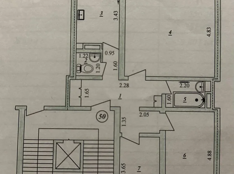 Квартира 3 комнаты 69 м² Ташкент, Узбекистан