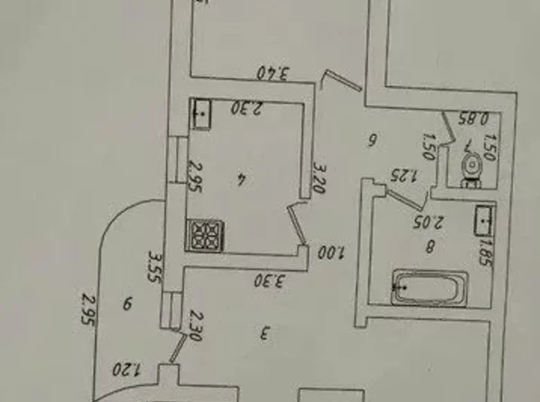 Квартира 2 комнаты 67 м² Ташкент, Узбекистан