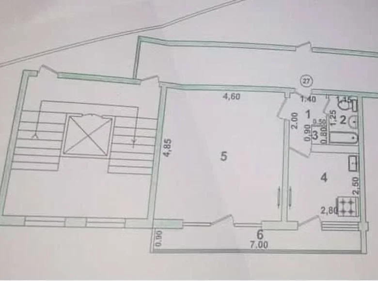 Квартира 1 комната 42 м² Ташкент, Узбекистан