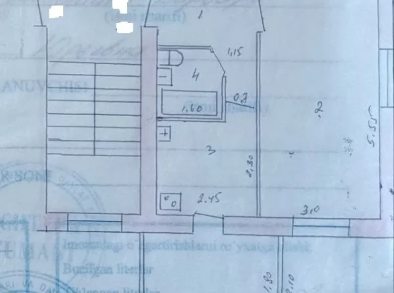 Квартира 1 комната 37 м² Ташкент, Узбекистан