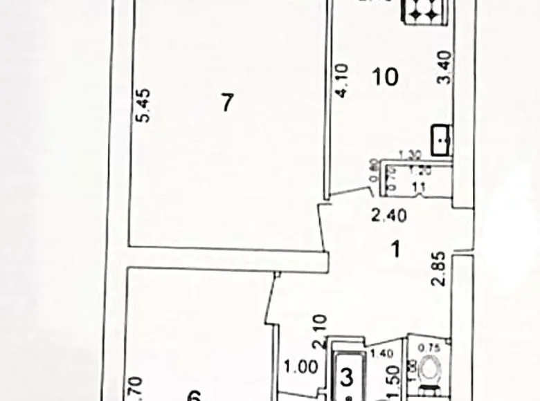 Квартира 3 комнаты 80 м² Ташкент, Узбекистан