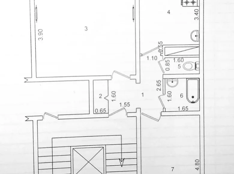 Квартира 2 комнаты 62 м² Ташкент, Узбекистан