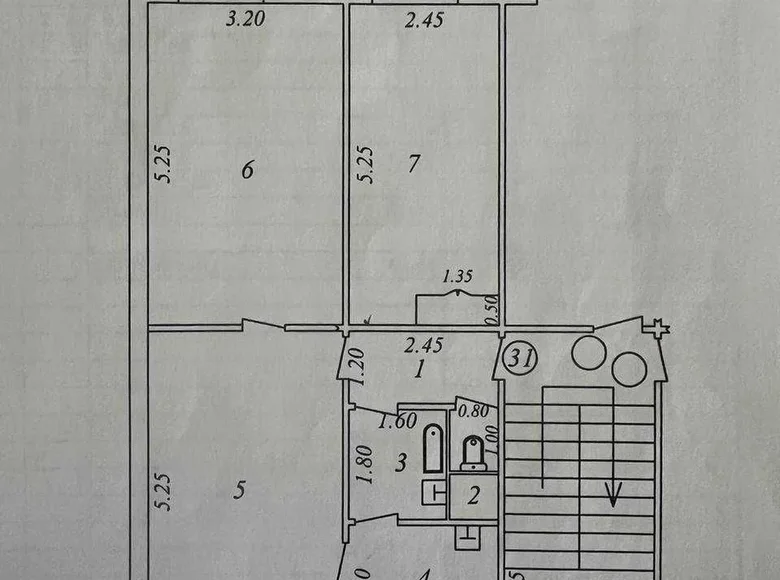 Квартира 3 комнаты 63 м² Ташкент, Узбекистан