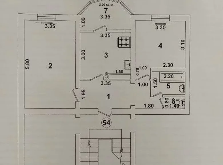 Квартира 2 комнаты 70 м² Ташкент, Узбекистан