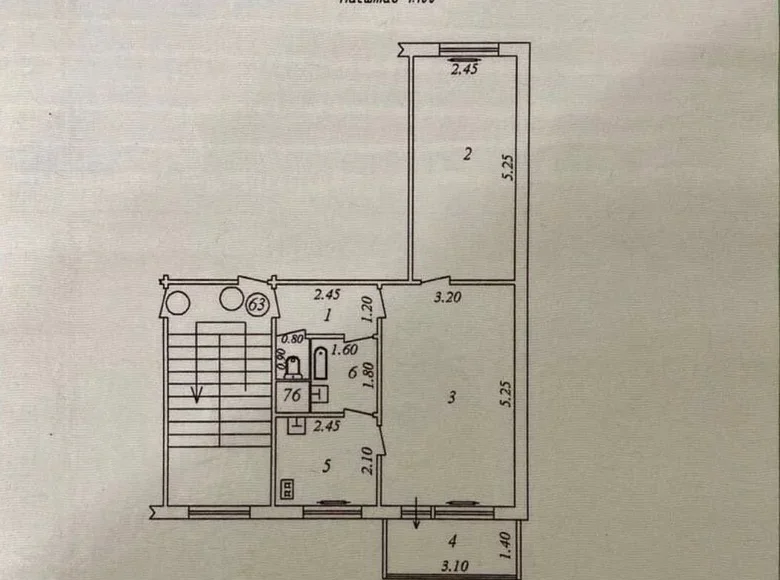 Квартира 2 комнаты 46 м² Ташкент, Узбекистан