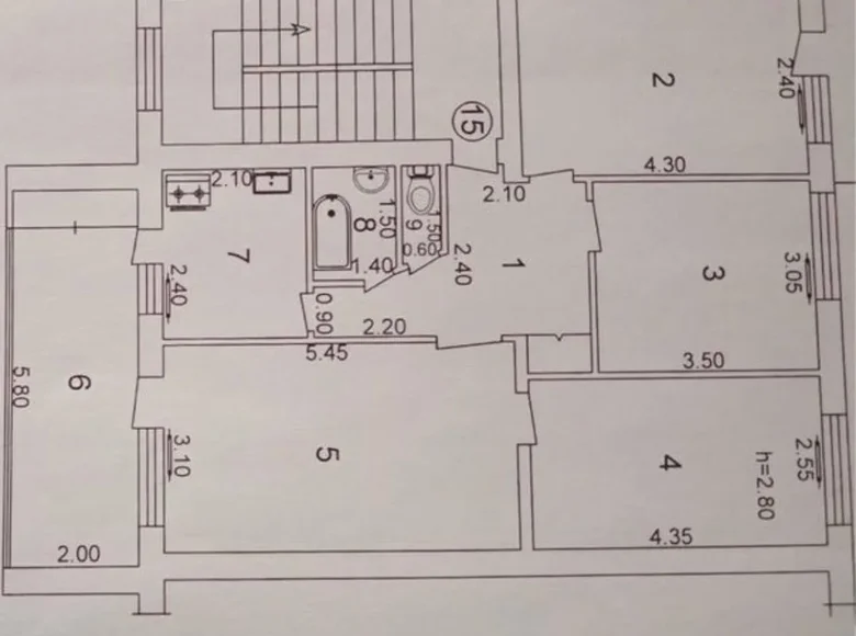 Квартира 4 комнаты 80 м² Ташкент, Узбекистан
