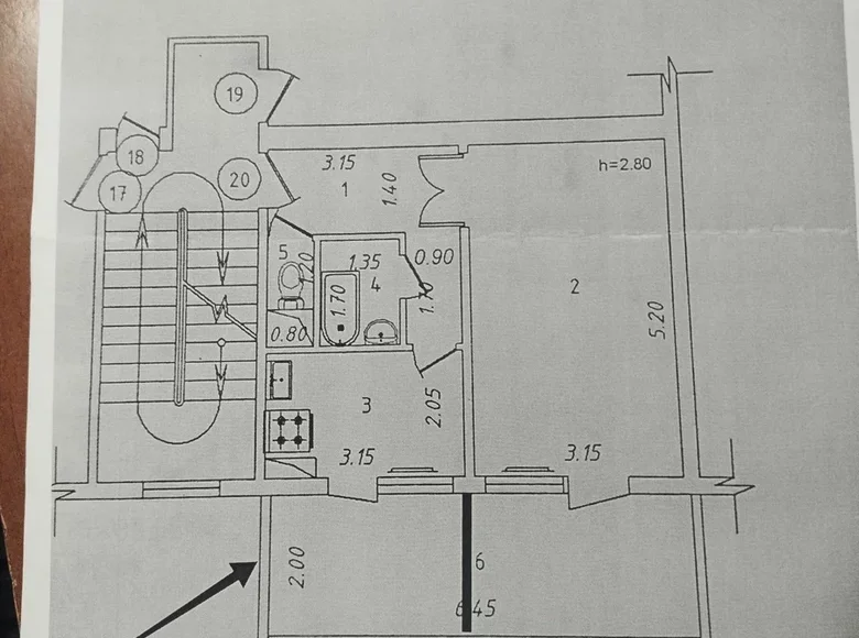 Квартира 2 комнаты 47 м² Ташкент, Узбекистан