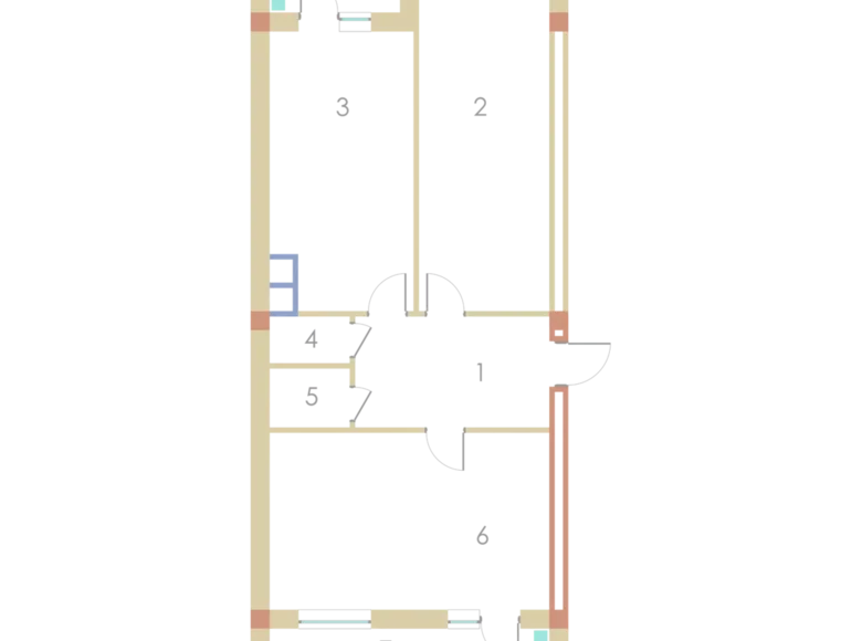 Kvartira 3 xonalar 88 m² Toshkentda