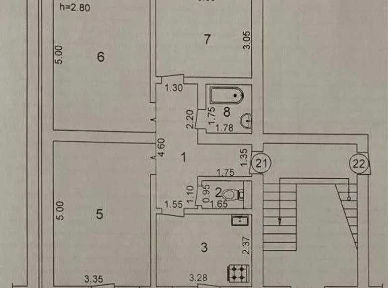 Квартира 3 комнаты 85 м² Шайхантаурский район, Узбекистан