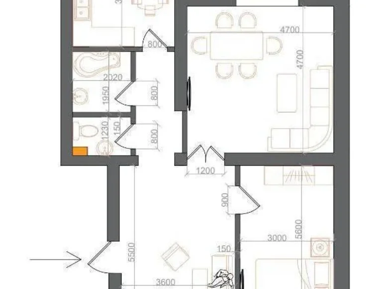 Квартира 3 комнаты 84 м² Ташкент, Узбекистан
