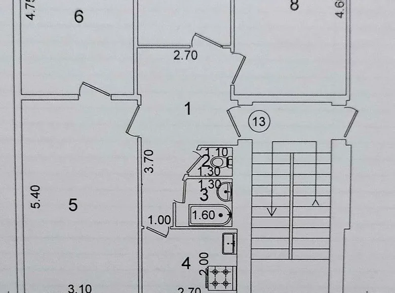 Квартира 4 комнаты 82 м² Ташкент, Узбекистан