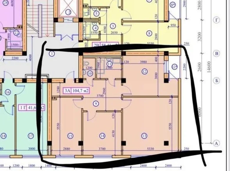 Kvartira 3 xonalar 105 m² in Shaykhontohur Tumani