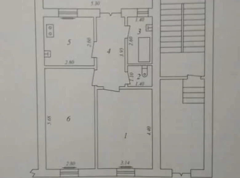 Квартира 2 комнаты 60 м² Ташкент, Узбекистан