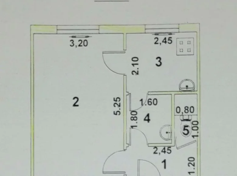 Квартира 1 комната 29 м² Ташкент, Узбекистан