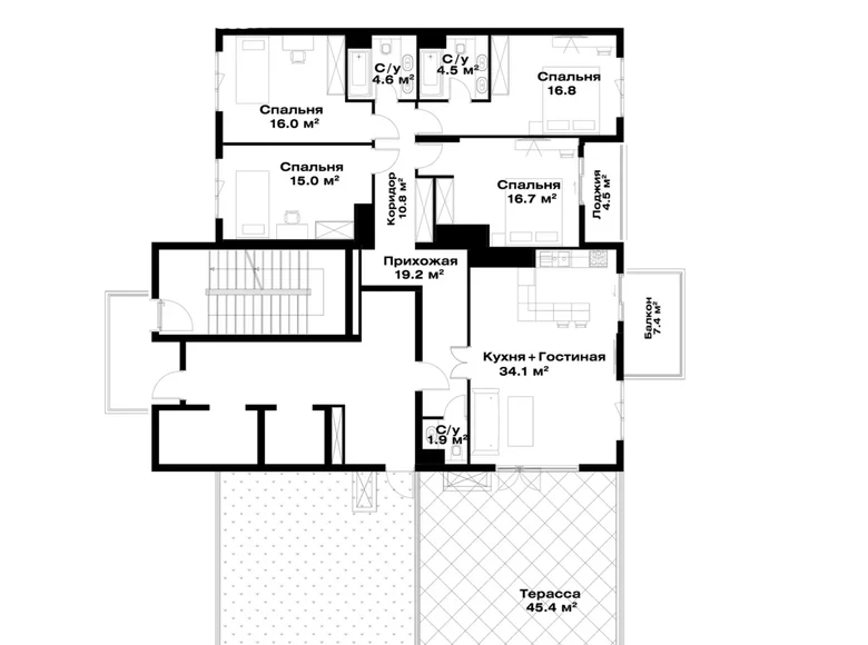 Квартира 4 комнаты 147 м² Ташкент, Узбекистан