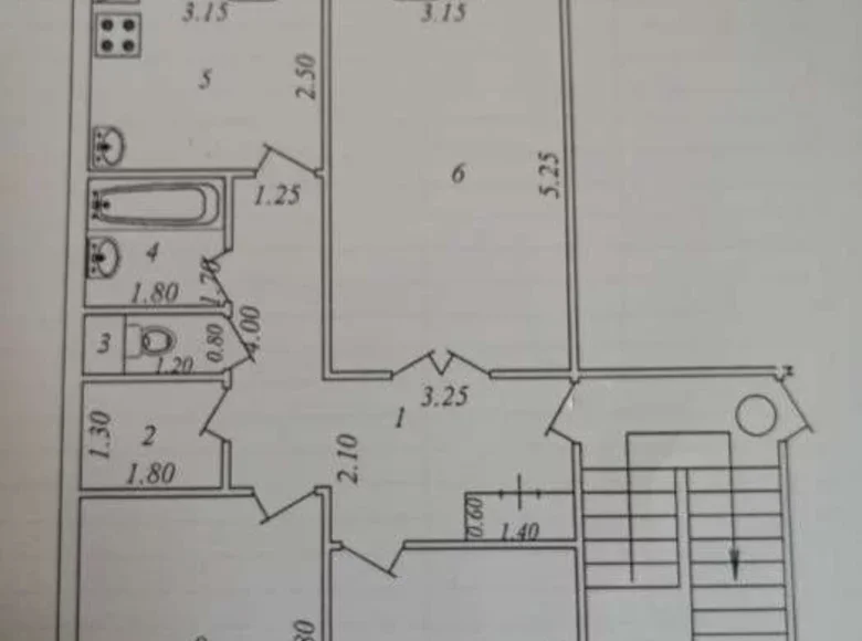 Kvartira 3 xonalar 78 m² Toshkentda