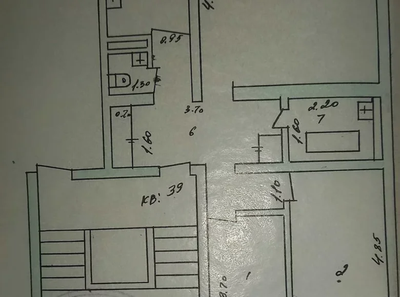 Квартира 3 комнаты 73 м² Ташкент, Узбекистан