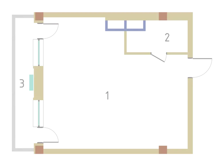 Студия 1 комната 48 м² Ташкент, Узбекистан