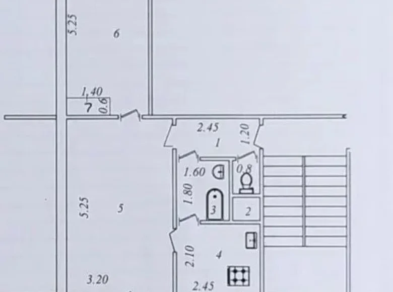 Kvartira 2 xonalar 48 m² Toshkentda