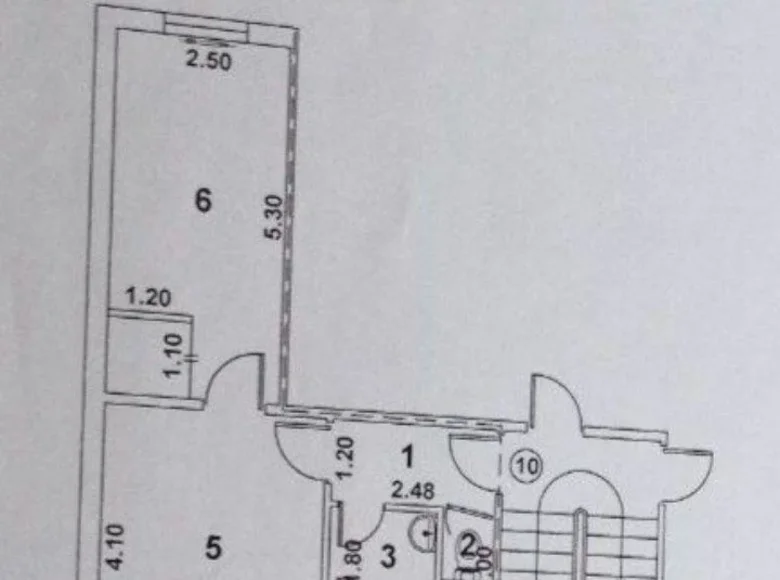 Kvartira 2 xonalar 48 m² Beshkurganda