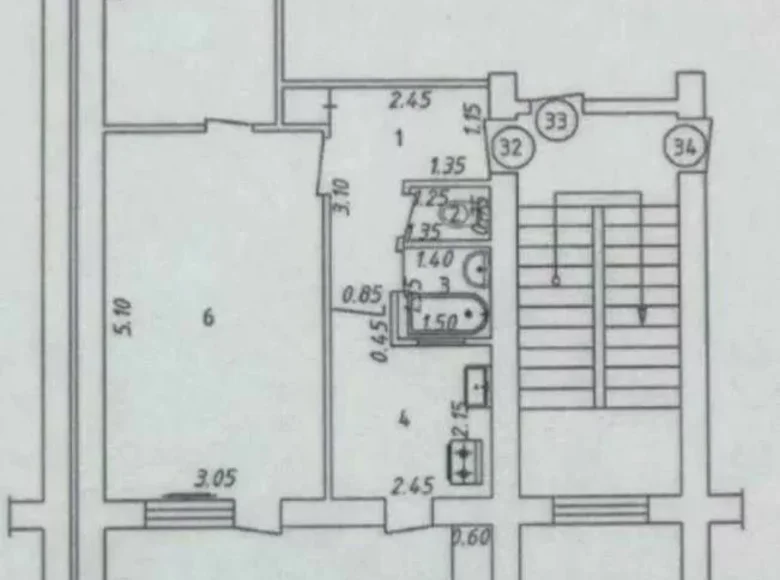 Квартира 2 комнаты 50 м² Ялангач, Узбекистан