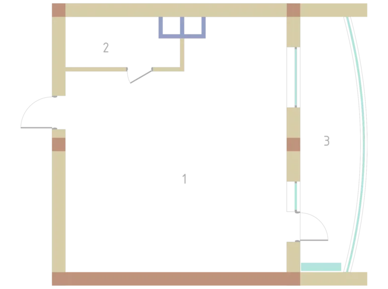 Studiya kvartirasi 1 xona 60 m² in Quyichirchiq tumani