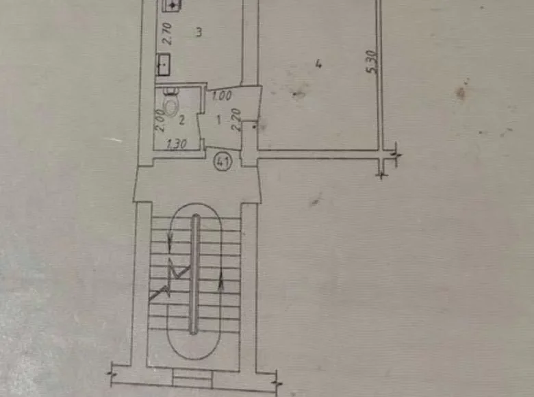 Kvartira 1 xona 25 m² Toshkentda