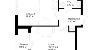 Квартира 1 комната в Ташкент, Узбекистан