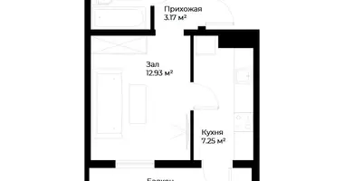 Квартира 1 комната в Ташкент, Узбекистан