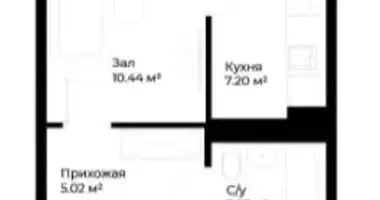 Студия 1 комната в Ташкент, Узбекистан