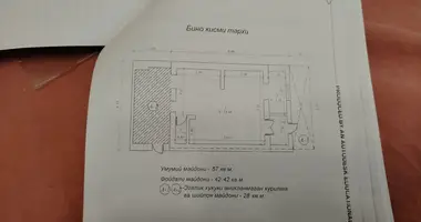 Неж фонд 55 кв м  1 эт вдоль дороги, можно под офис , салон , уч центр и др в Ташкент, Узбекистан