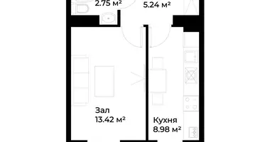 Квартира 1 комната в Ташкент, Узбекистан