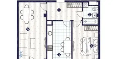 Квартира 3 комнаты в Ташкент, Узбекистан