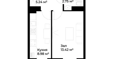 Квартира 1 комната в Ташкент, Узбекистан